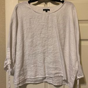 Women’s white linen top
